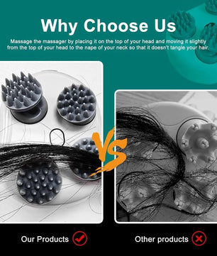 Rechargeable Advance Head Massager, For Migraine Relief & Hair growth